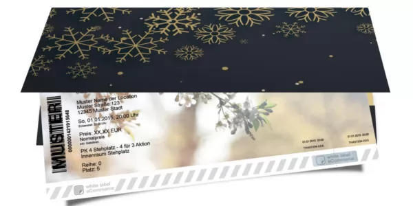 Geschenkverpackung Schneeflocken - 