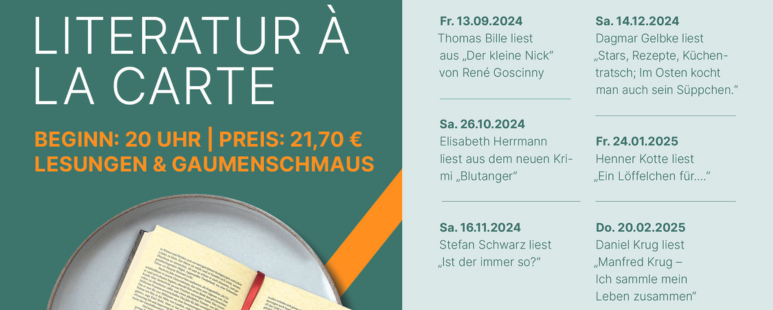 LITERATUR À LA CARTE - LESUNGEN & GAUMENSCHMAUS | Känguruh Production