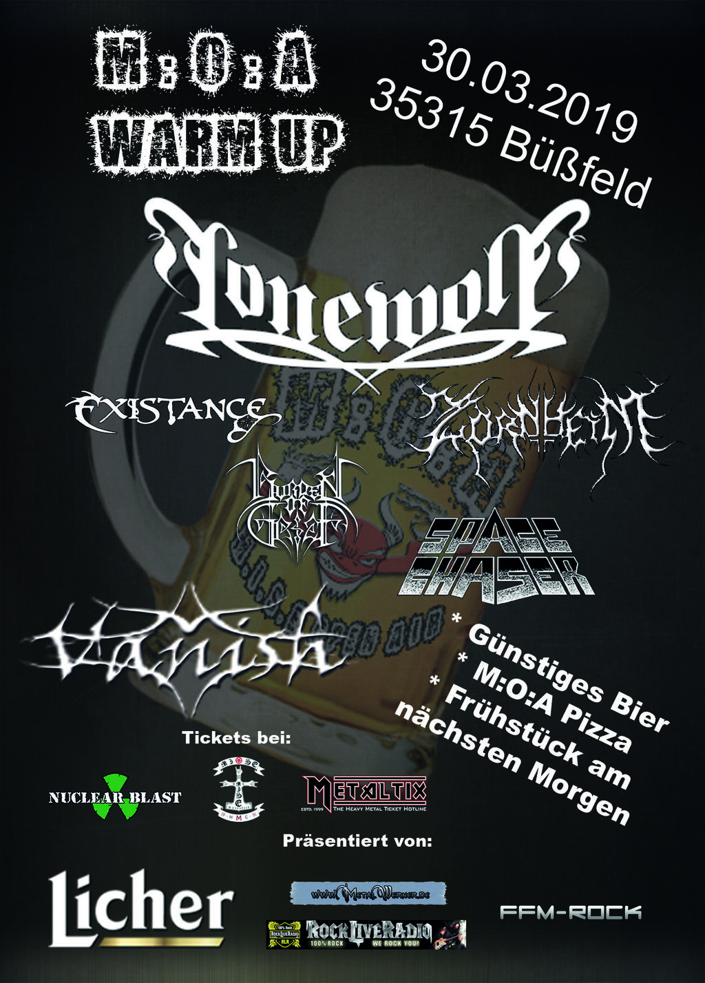 M:O:A WARM UP 2019  | www.metaltix.com