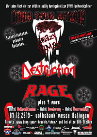 BANG YOUR HEAD!!! CRAZY X-MAS III 2019  | www.metaltix.com