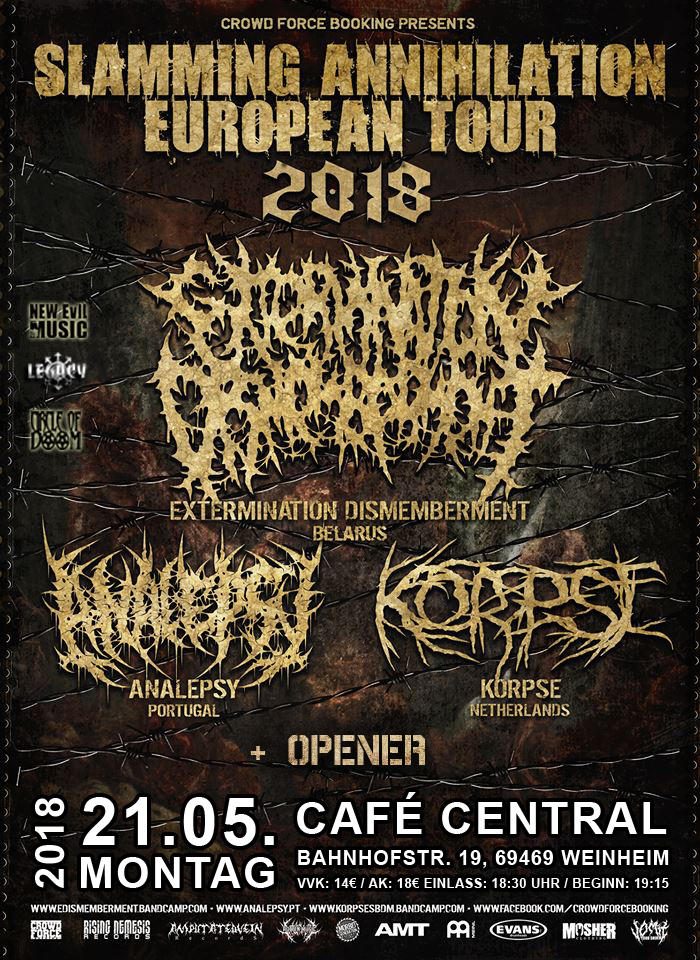 EXTERMINATION DISMEMBERMENT 2018 | www.metaltix.com