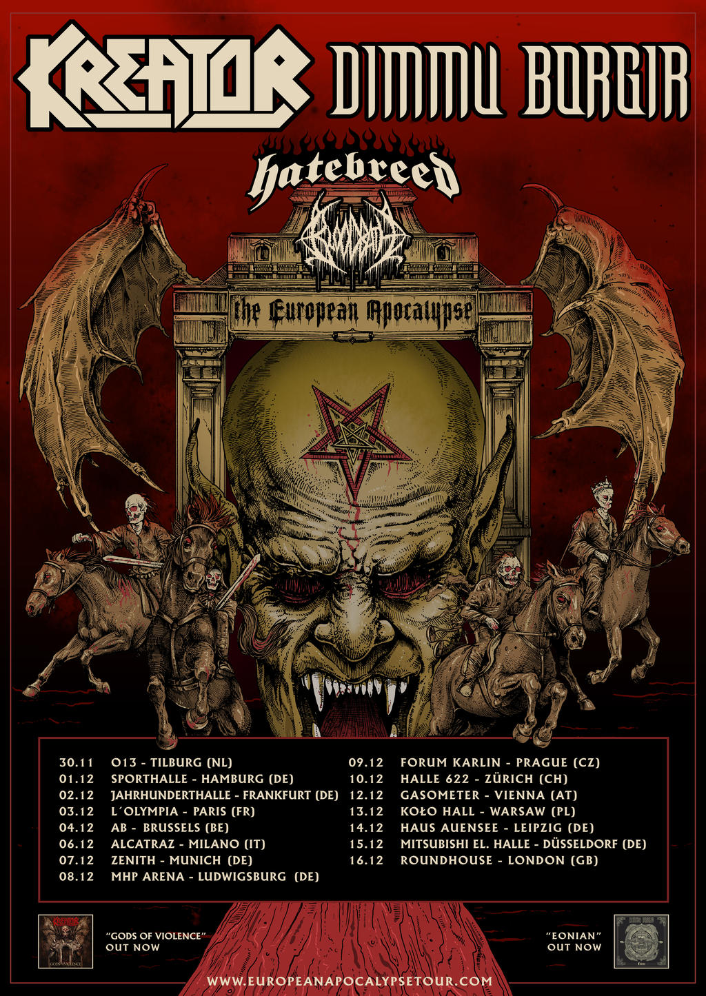 EUROPEAN APOCALYPSE TOUR 2018  | www.metaltix.com