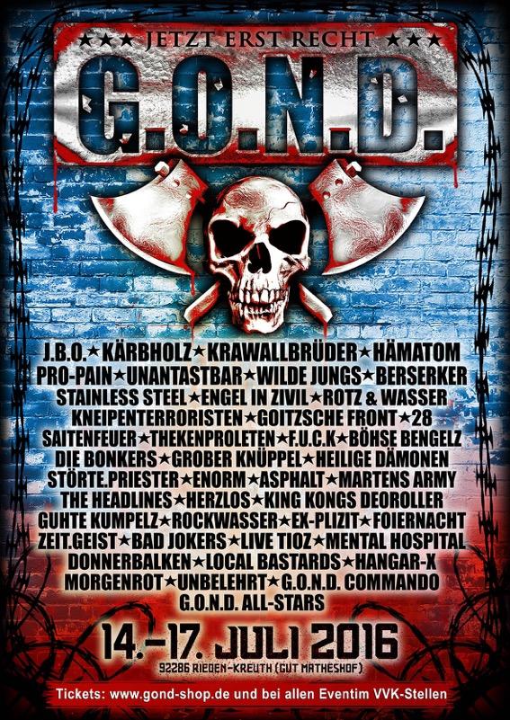 G.O.N.D. 2016  | www.metaltix.com