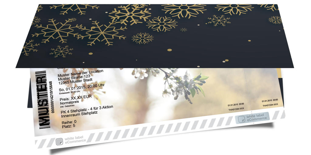 Geschenkverpackung Schneeflocken - 