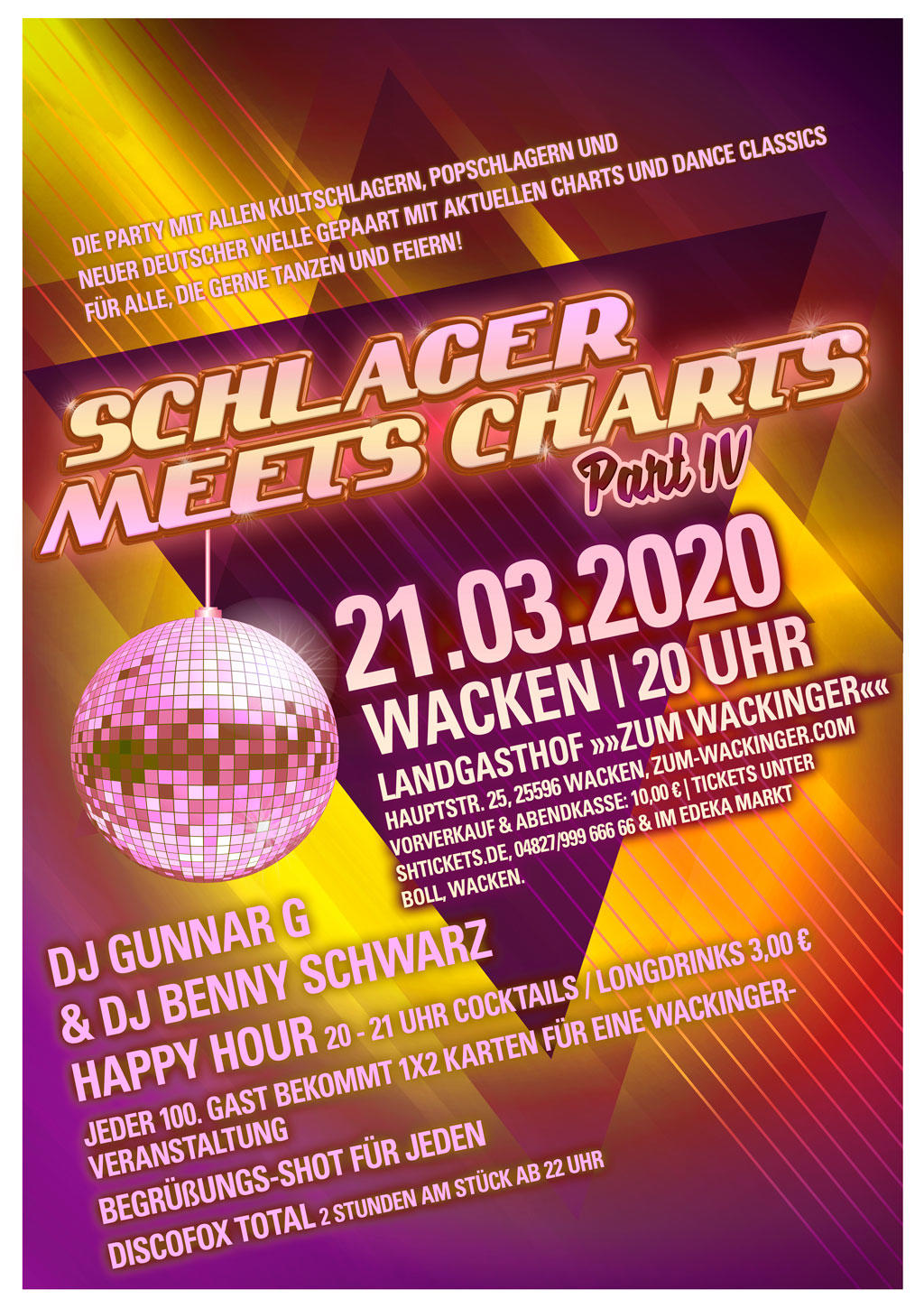 SCHLAGER MEETS CHARTS PART IV | SH-Tickets