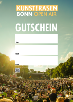 Gutschein zum Ausdrucken (Motiv: Festival)