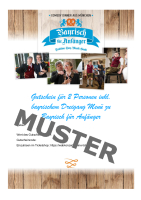 Gutschein zum Selbstausdrucken