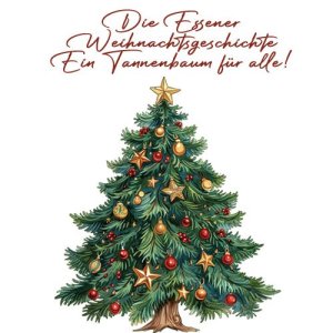 Künstlerbild von Essener Weihnachtsgeschichte
